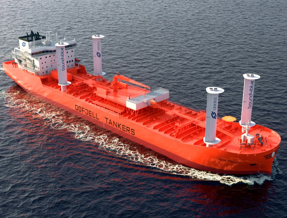 Odfjell first to install suction sails on deep-sea chemical tanker